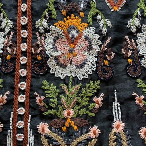 Anthropologie Floreat Beaded Embroidered Blouse - Picture 4 of 4